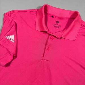 Adidas Primegreen Women's Small Pink Short Sleeve Golf Polo